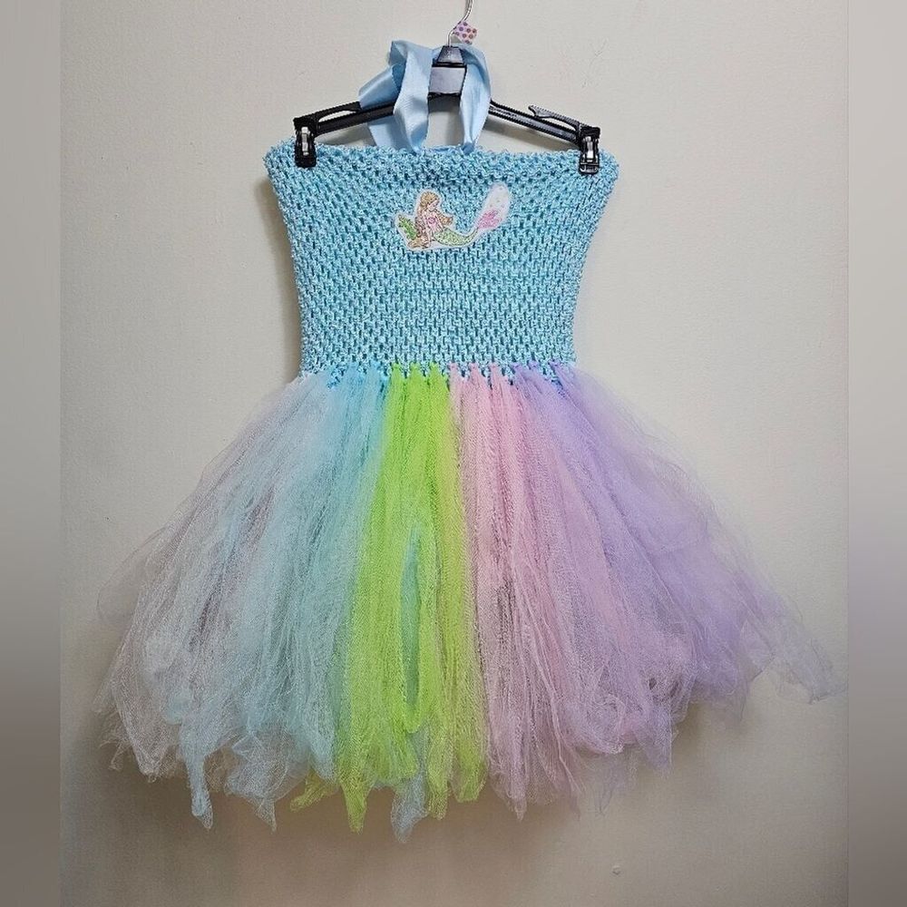 Handmade‎ Mermaid Rainbow Tutu dress